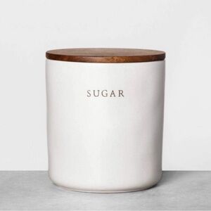 Stoneware Sugar Canister w/ Wood Lid Hearth and Hand with Magnolia